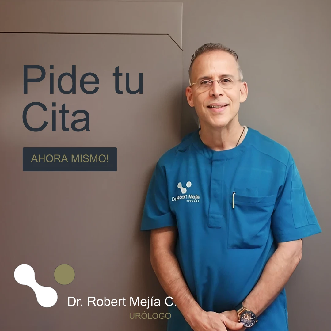 Pide tu Cita con el Dr. Robert Mejía C, cirujano urólogo