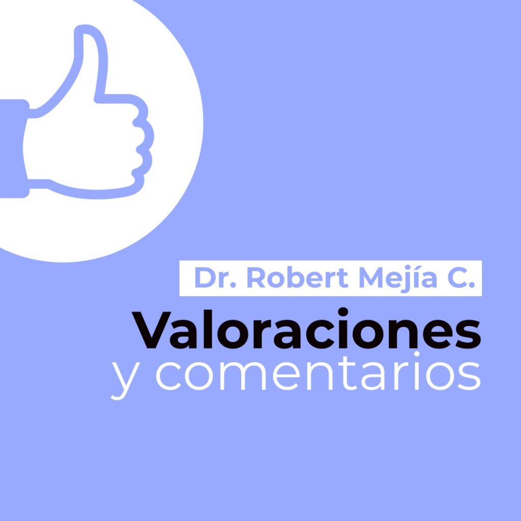 Valoraciones y comentarios, Dr. Robert Mejía Castillo, cirujano urólogo | Medii